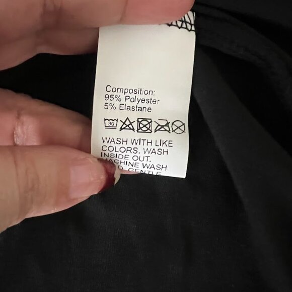 Emery Rose Black Red Plaid Collared Long Sleeve Layered Shirt Top Size XL - Picture 10 of 11